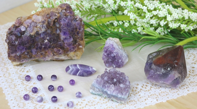 Amethyst helps us strengthen our spirituality while offering us energetic protection. Known for its calming energies and assistance in enhancing intuition. Has a very high spiritual vibration. Great for meditation as it promotes balance and love for the Divine. Learn more in this post!