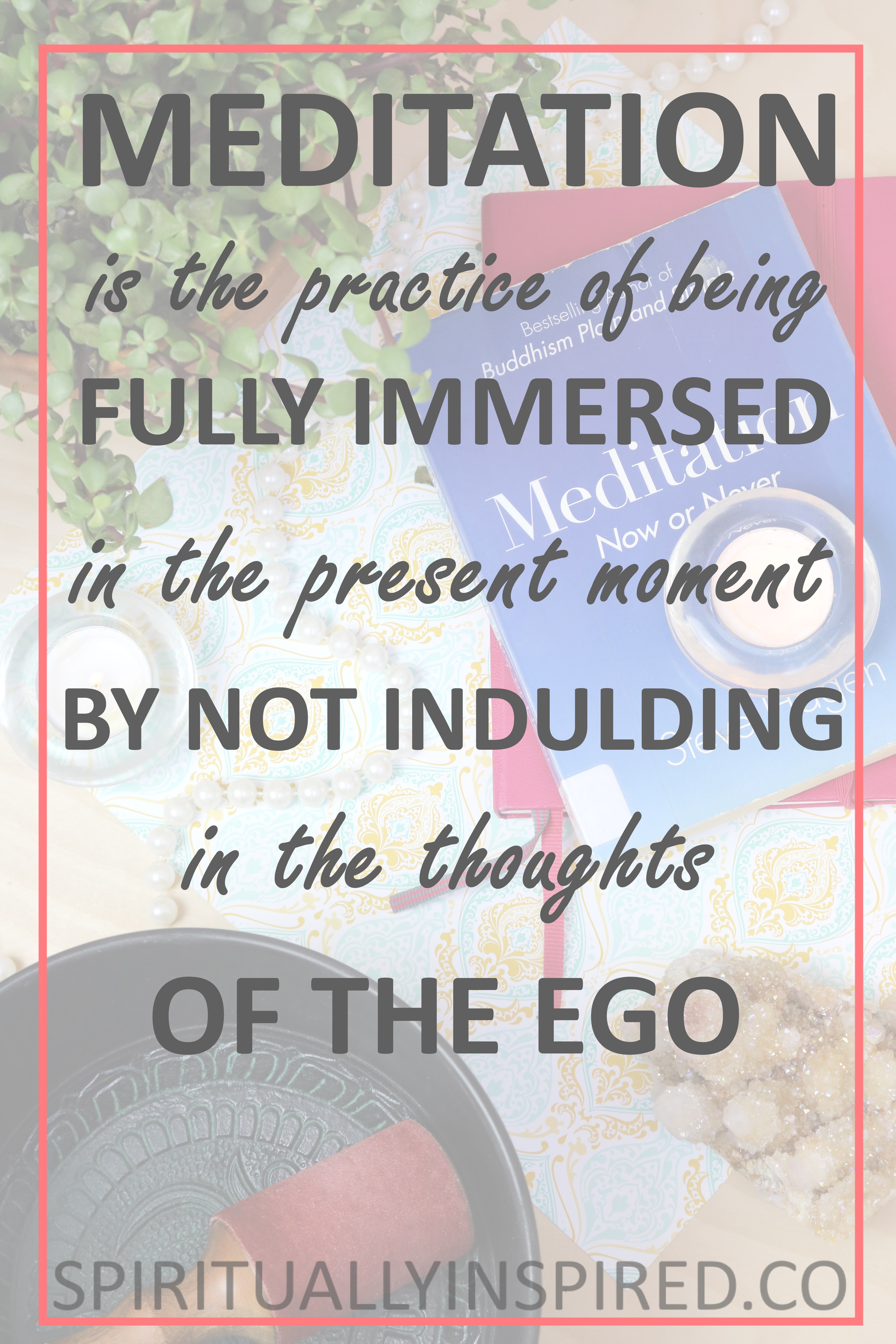 Meditation is the act of being fully present in the here and now. So there really isn't a "goal" to achieve in the practice. Learn more in this blog post!
