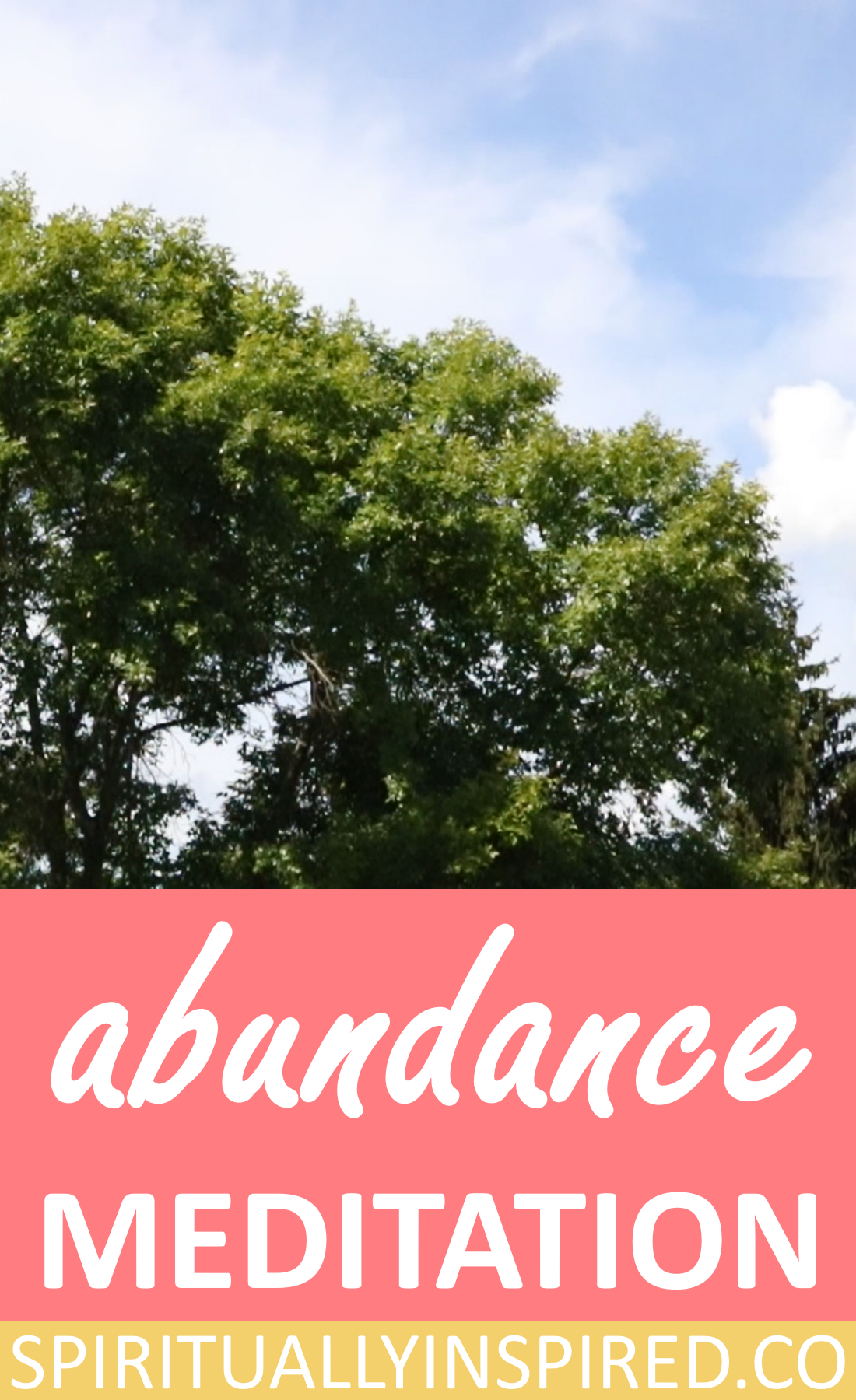 A simple abundance meditation to help you welcome in blessings from the Universe. Learn what abundance means, and how anyone can live an abundant life. 