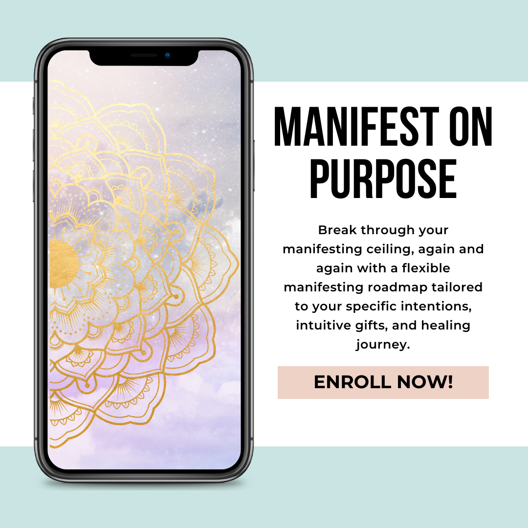 Break through your manifesting ceiling, again and again with a flexible manifesting roadmap tailored to your specific intentions, intuitive gifts, and healing journey.