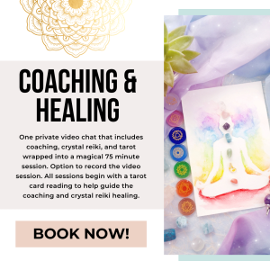 Full Priate Session: Coaching + Tarot + Crystal Reiki