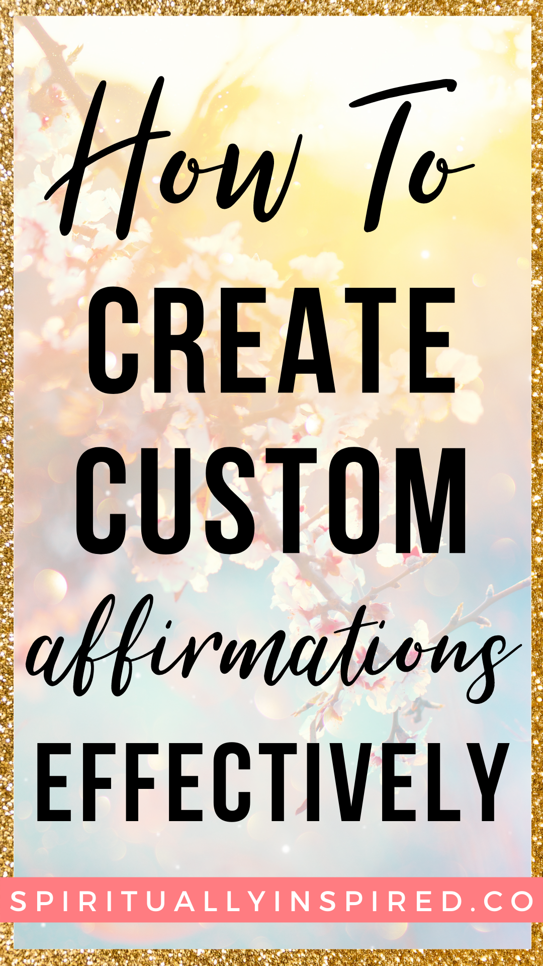 Affirmations are phrases spoken aloud, or within your head, over and over again. Positive affirmations specifically are phrases we deliberately choose to repeat so we can transform our mindset. 