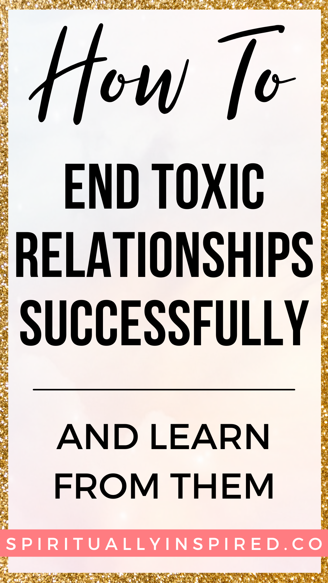 A toxic relationship provides plenty of opportunity for spiritual and personal growth. Learn how to recognize a , leave a, and learn from a toxic relationship.