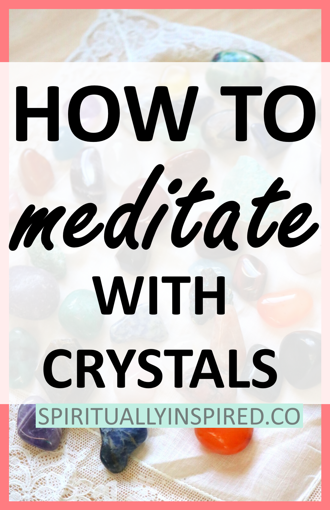 In this crystal meditation we are going to learn to tune into crystal energy and experience the spiritual healing benefits. Any crystal will work well because we are going to build a personal connection with it. 