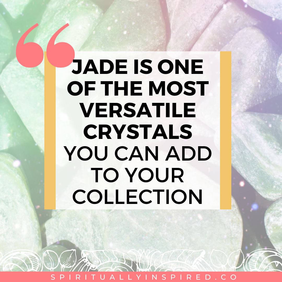Jade is a powerful crystal that represents good fortune. It attracts abundance, love, confidence, protection, and warrior energy. It’s been famous for thousands of years for instilling wisdom and longevity.