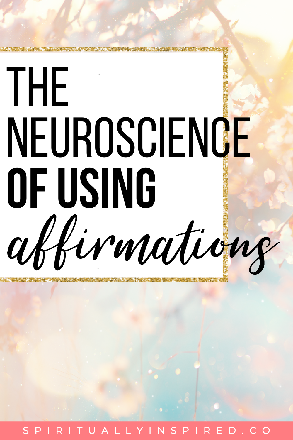 Affirmations are phrases spoken aloud, or within your head, over and over again. Positive affirmations specifically are phrases we deliberately choose to repeat so we can transform our mindset. 