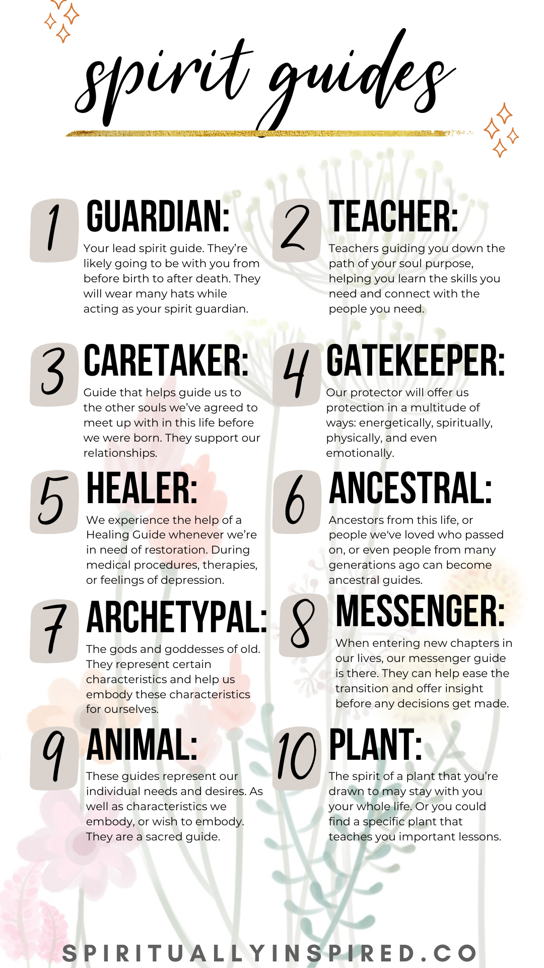 Each devoted spirit guide has a specialty. And we have a connection with them, no matter how subtle. We likely have taken turns being guides to each other during our many incarnations! 