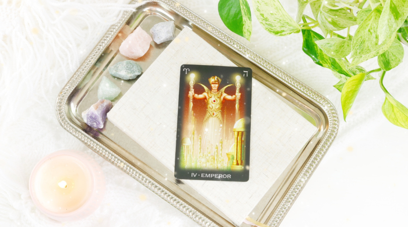 The Emperor tarot card is the ultimate father archetype. He represents order, power, and building firm foundations that will last for many generations. He takes full responsibility for the future, therefore he is very forward-thinking.