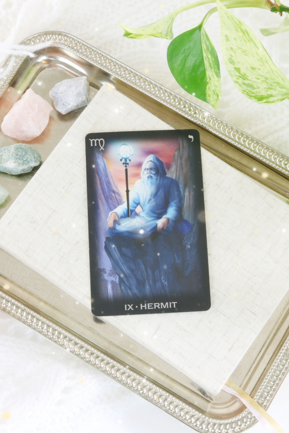 In a reading, The Hermit tarot card appears when it’s time to prioritize your own spiritual self care. Perhaps you’ve been too focused on the opinions of others. Or maybe you’re not really sure who “you” are.
