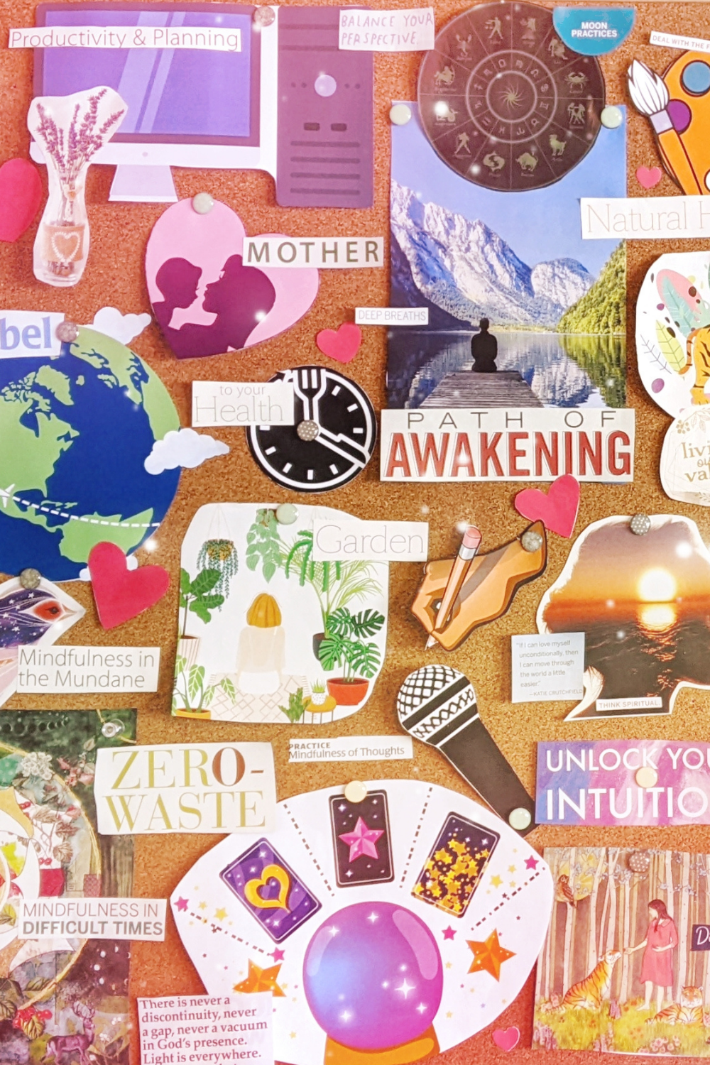 Vision boards are visual representations of our specific goals, intentions, wishes, and values. They can be physical or digital, and any size you want. 